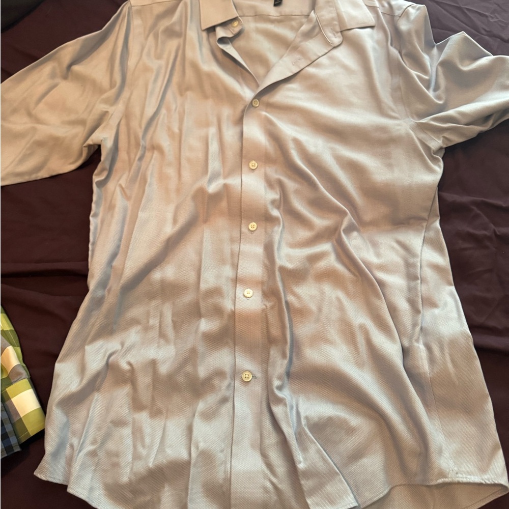 Banana Republic Gray Slim Fit Shirt